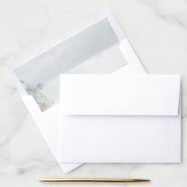 Tranquil Pastel Watercolor Beach Scene Envelope Liner