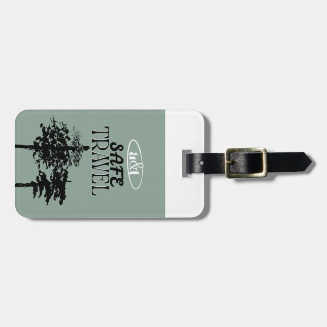 Tranquil Pines Travel Luggage Tag (Front Horizontal)