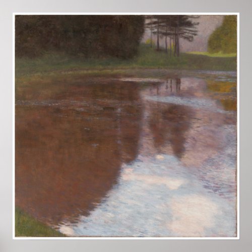 Tranquil Pond Gustav Klimt Poster