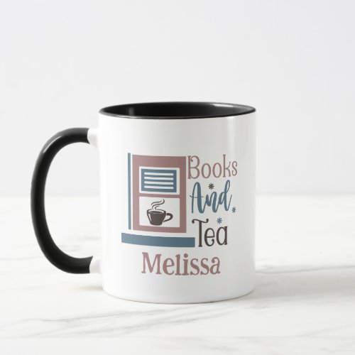 Tranquil Reads Books and Tea  Mug