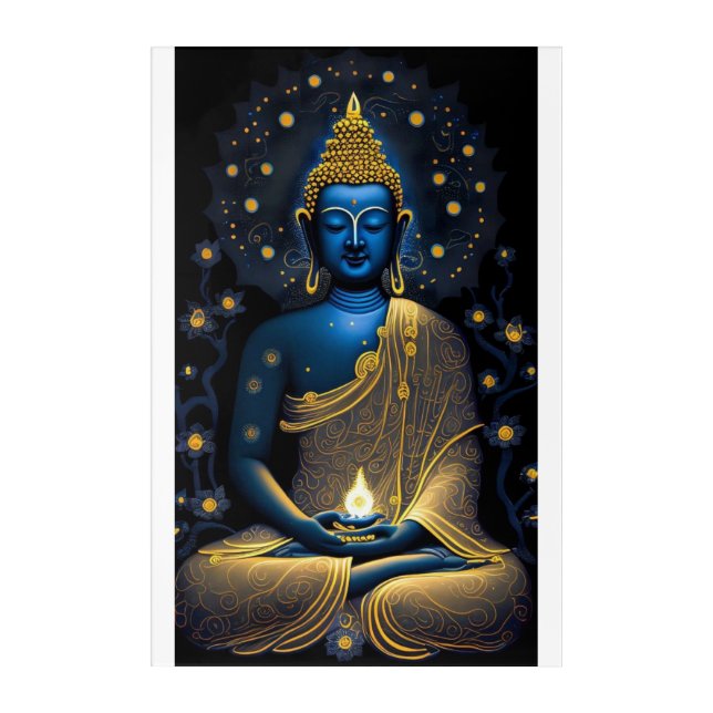 Tranquil Reflections: Buddha Wall Art (Front)