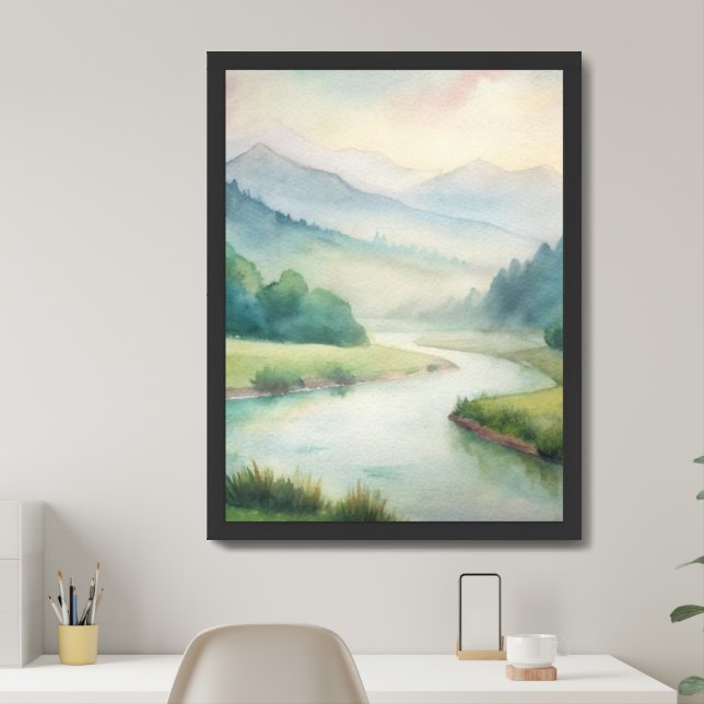 Tranquil Reflections Framed Art (Home Office)