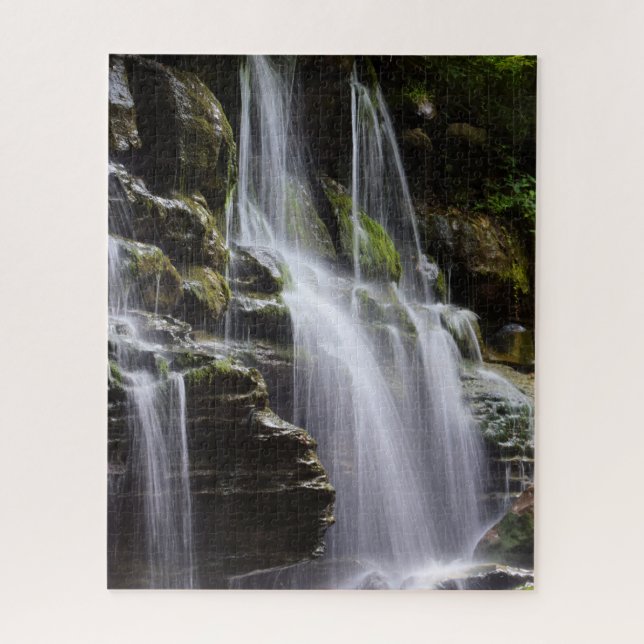 Tranquil Refreshing Waterfall - 16x20 inch Jigsaw Puzzle (Vertical)