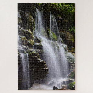 Tranquil Refreshing Waterfall - 20x30 inch Jigsaw Puzzle