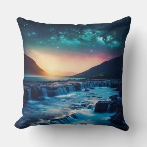Tranquil Rest Embracing Natures Serenity Throw Pillow