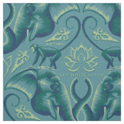 Tranquil Safari Tapestry Pattern - The White Lotus Fabric