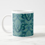 Tranquil Safari Tapestry Pattern - The White Lotus Giant Coffee Mug