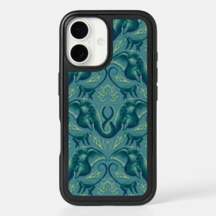 Tranquil Safari Tapestry Pattern - The White Lotus iPhone 16 Case