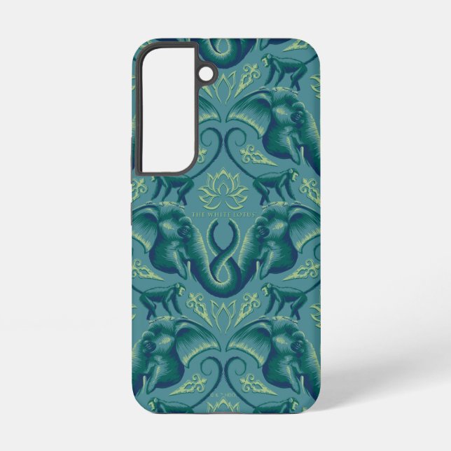 Tranquil Safari Tapestry Pattern - The White Lotus Samsung Galaxy Case (Back)