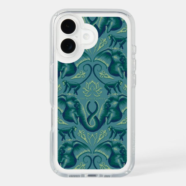 Tranquil Safari Tapestry Pattern - The White Lotus Speck iPhone Case (Front)