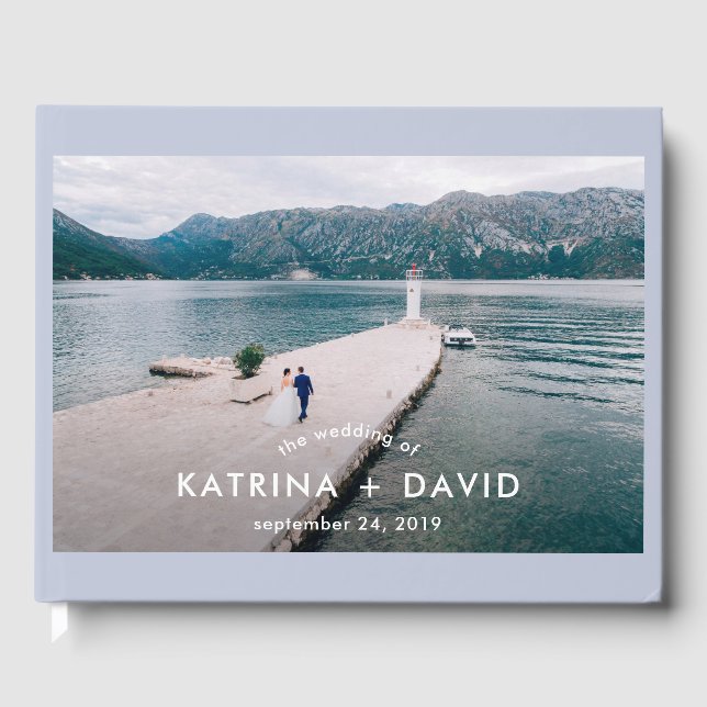 Tranquil Seas | Photo Wedding Guest Book (Front)