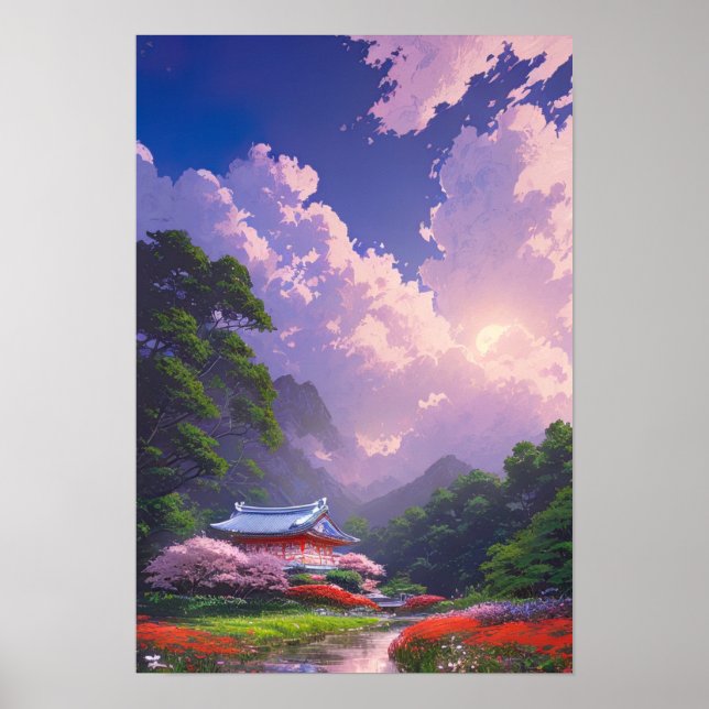 Tranquil Shrine Poster (Front)