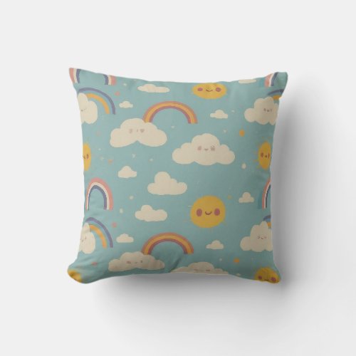 Tranquil Skies Dream Throw Pillow