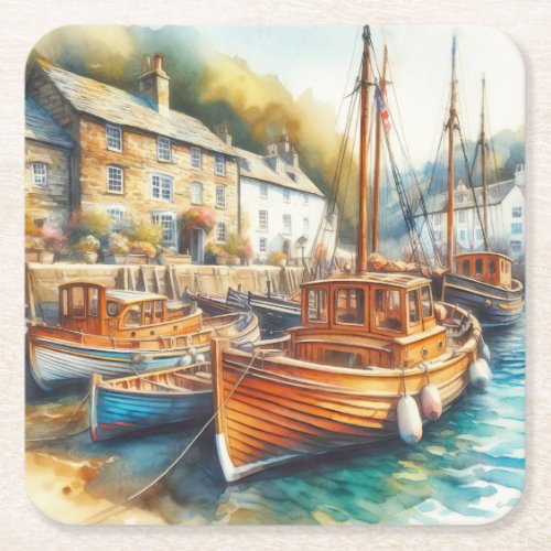 Tranquil Square Paper Coaster