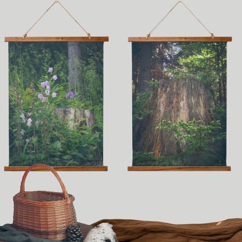 Tranquil summer forest  hanging tapestry