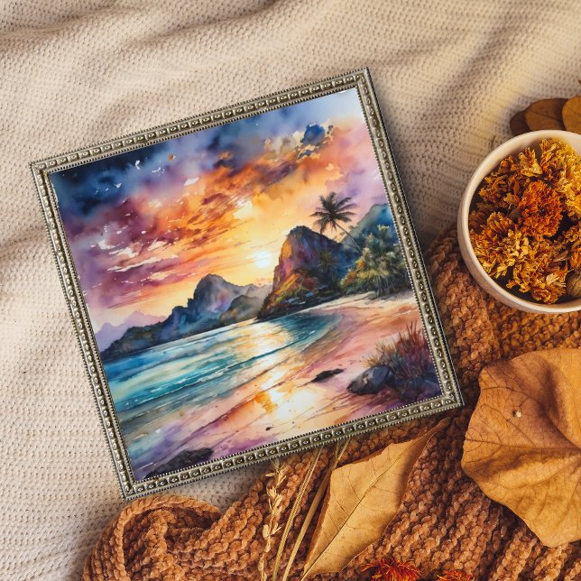 Tranquil Sunset Beach Photo Print (Creator Uploaded)