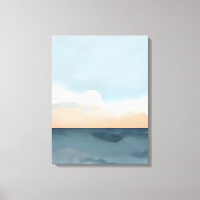 Tranquil Sunset Over the Mountains Canvas Print (Front)