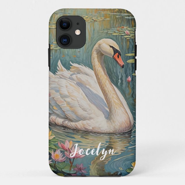 Tranquil Swan Serenade Case-Mate iPhone Case (Back)