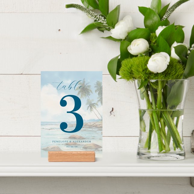 Tranquil Teal Beach Scene Holder (Insitu 4)