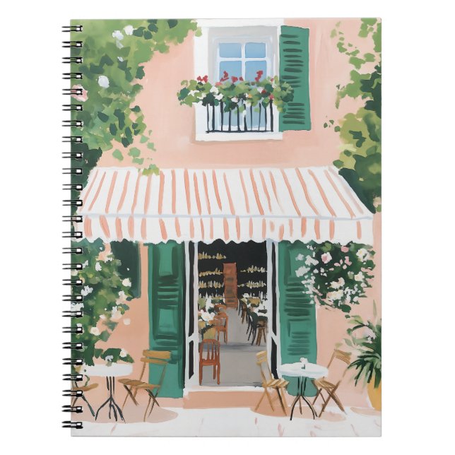 Tranquil Terrace in Rome Notebook (Front)