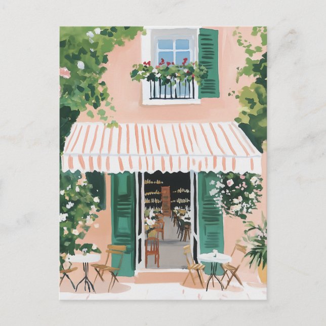 Tranquil Terrace in Rome Postcard (Front)