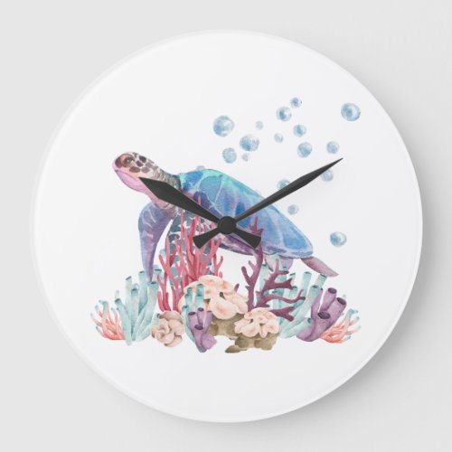 Tranquil Tides  Large Clock