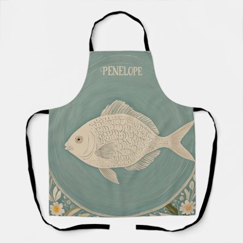 Tranquil Tides Personalized Apron