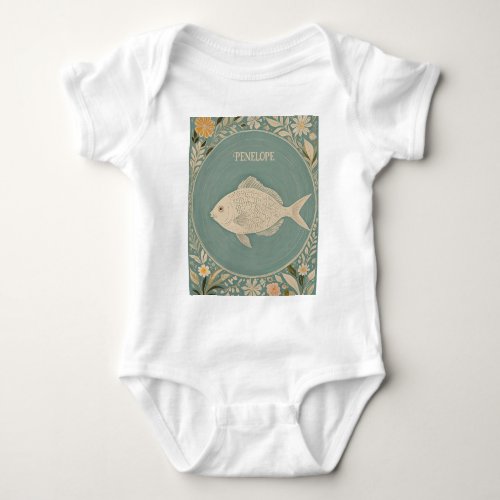 Tranquil Tides Personalized Baby Bodysuit