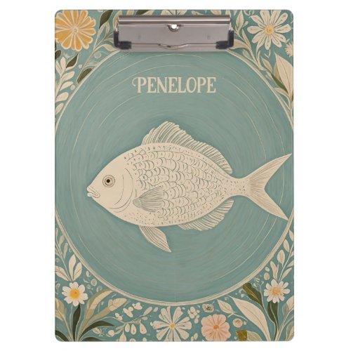 Tranquil Tides Personalized Clipboard