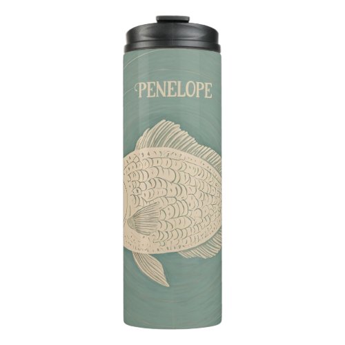 Tranquil Tides Personalized Thermal Tumbler