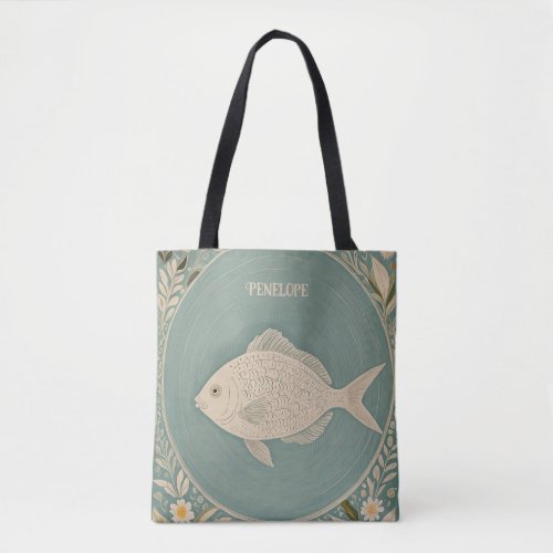 Tranquil Tides Personalized Tote Bag