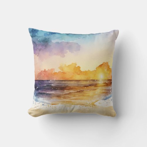 Tranquil Tides Throw Pillow