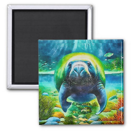 Tranquil Tidings Manatee Magnet
