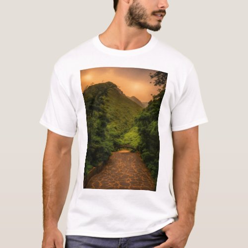 Tranquil Trails Natures Canvas T_Shirt