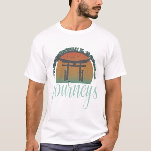  Tranquil Travel t_shirt design text Zen Journey