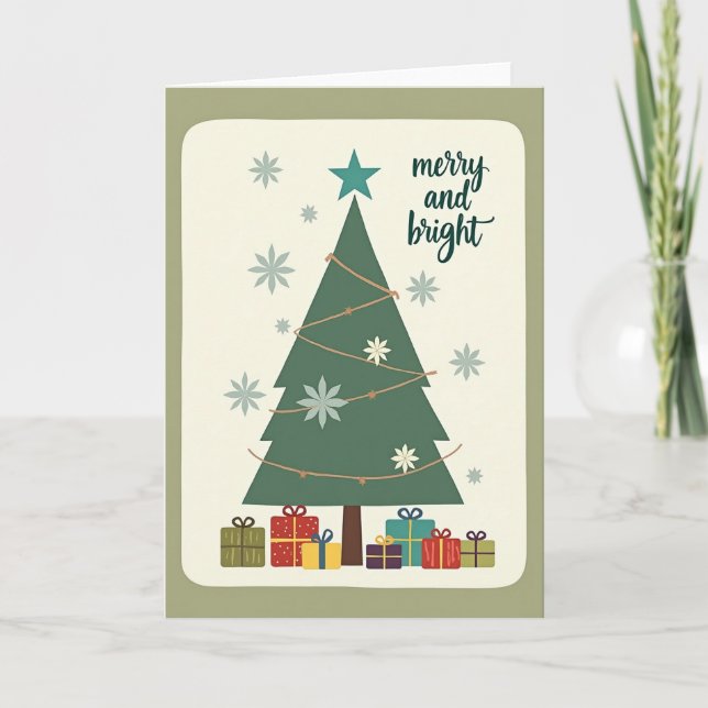 Tranquil Tree Christmas Card (Front)