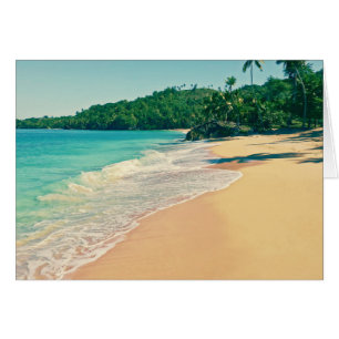 Tranquil Tropical Island Beach Cards