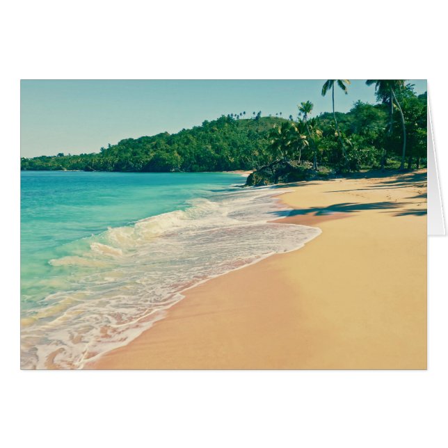 Tranquil Tropical Island Beach Cards (Front Horizontal)