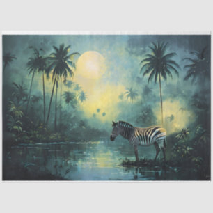 Tranquil Tropical Landscape with Zibra Tissue Paper