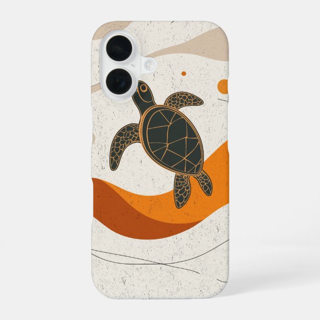 Tranquil Turtle Journey Iphone Case (Back)