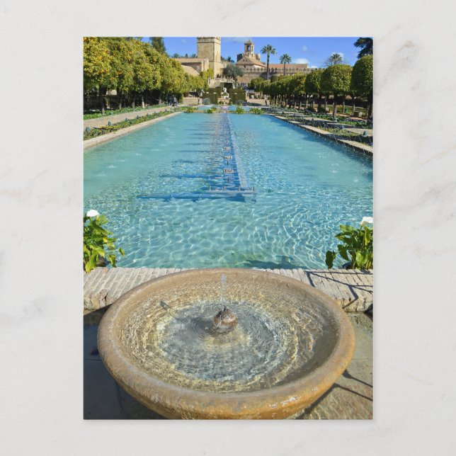 Tranquil Water Feature Garden Postcard (Front)