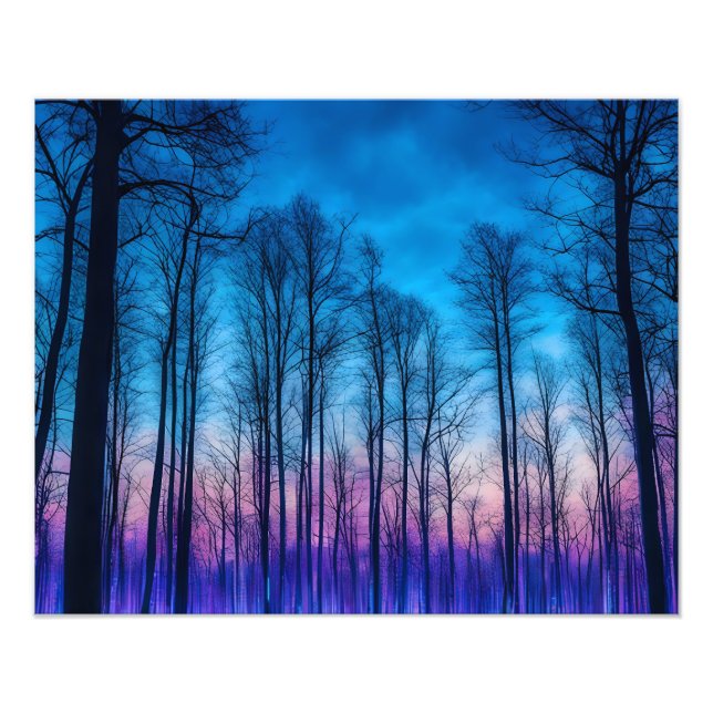  Tranquil Winter Forest Photo Print (Front)