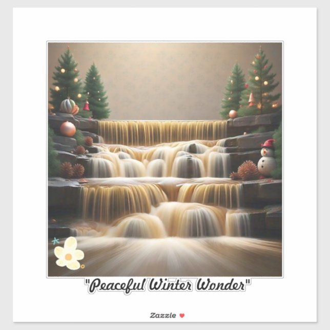 "Tranquil Winter's Retreat" Sticker (Sheet)