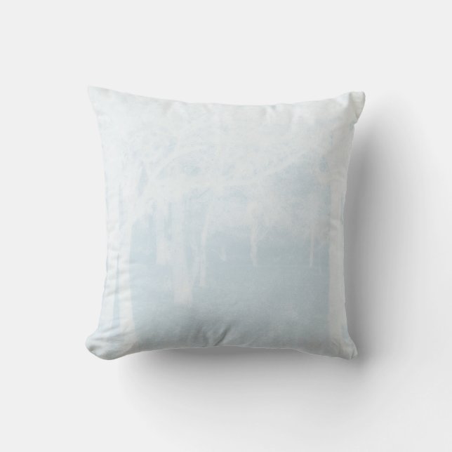 Tranquil Woods Throw Pillow (Front)