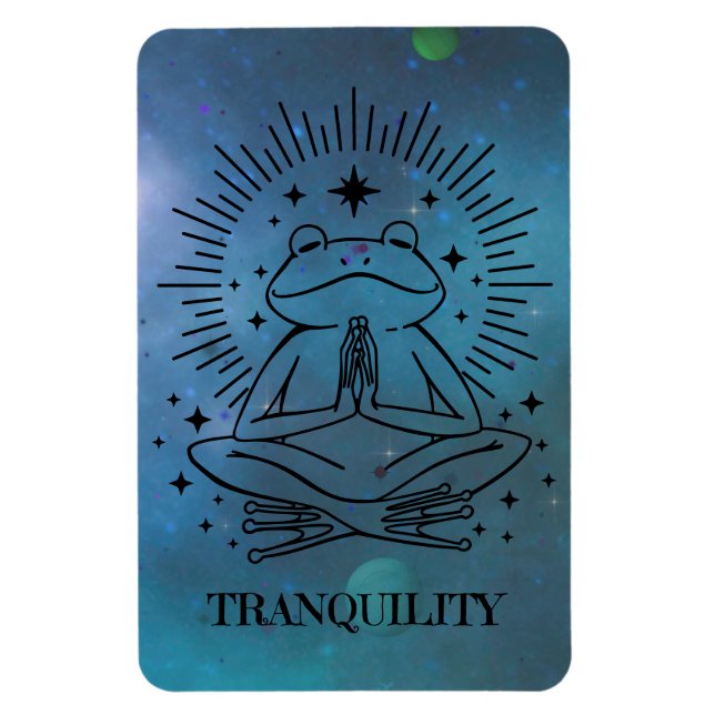 Tranquil Zen Frog Magnet (Vertical)