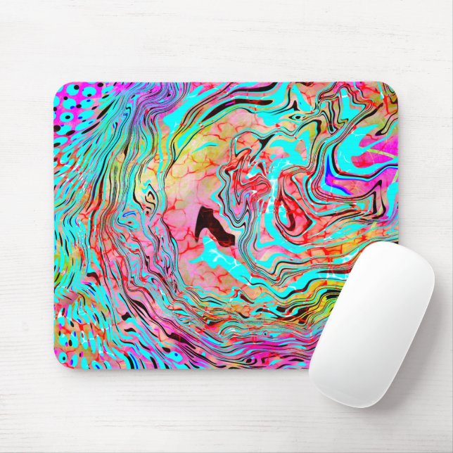 Tranquility Abstract Fluid Art  Mouse Pad (With Mouse)