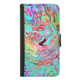 Tranquility Abstract Fluid Art    Samsung Galaxy S5 Wallet Case
