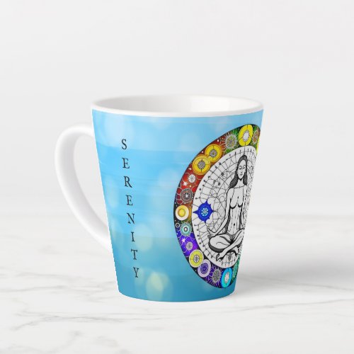 Tranquility and Serenity Peaceful Medication Latte Mug