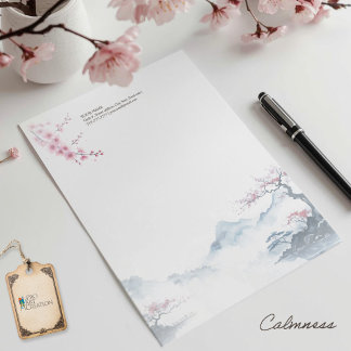 Tranquility Awaits Letterhead