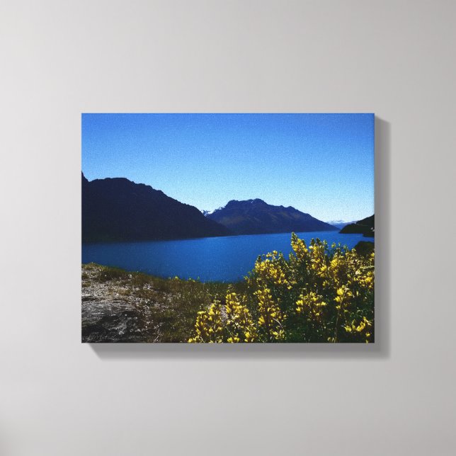 Tranquility Blues South Island, New Zealand Canvas Print (Front)